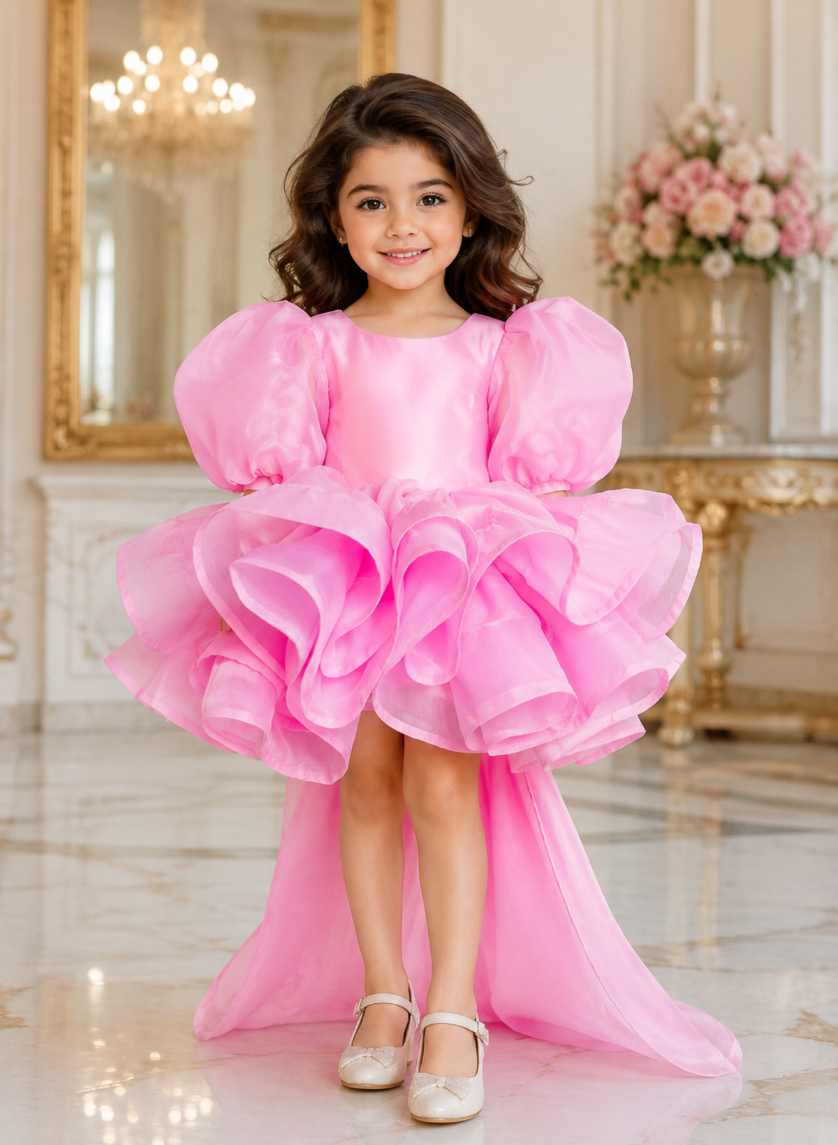 Pink Organza Dress