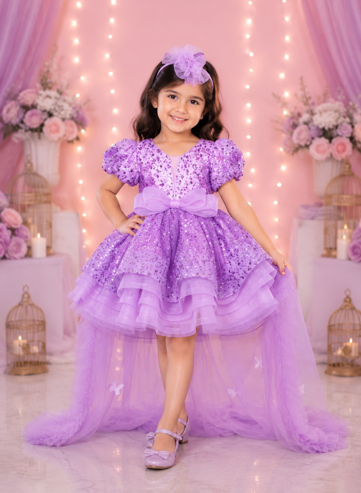 Lavender Trail Birthday Dress