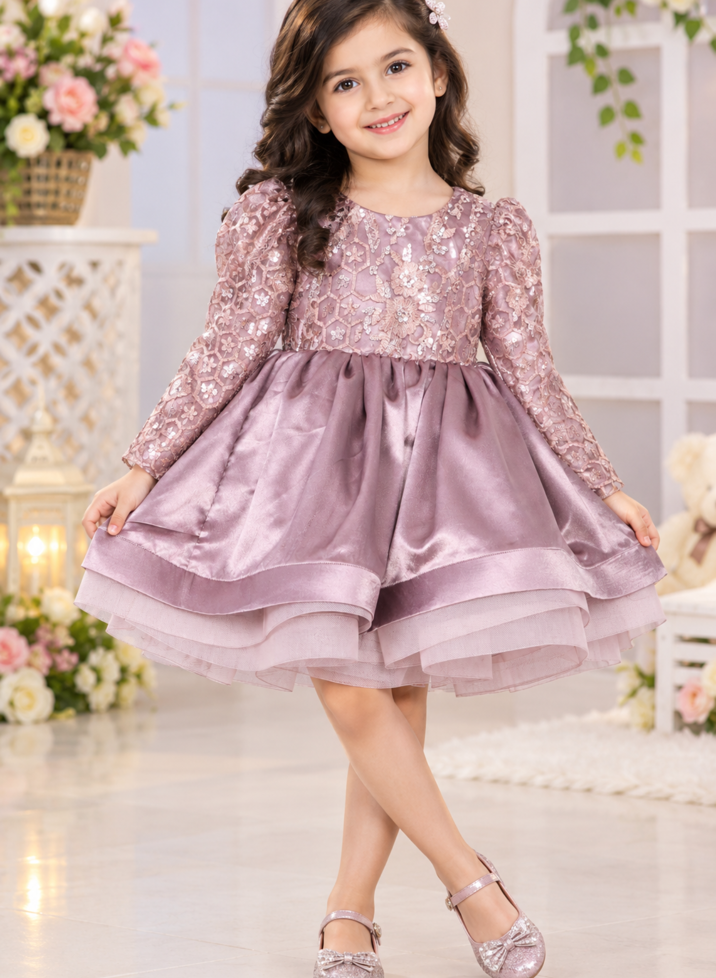Lavender Fluffy Dress
