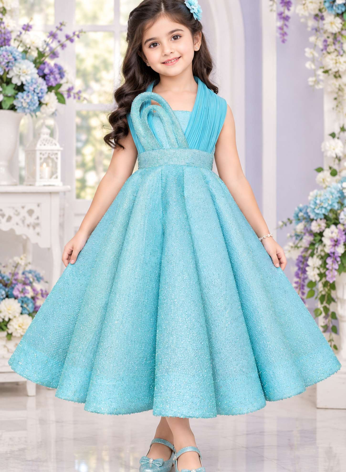 Light Blue Ball Gown