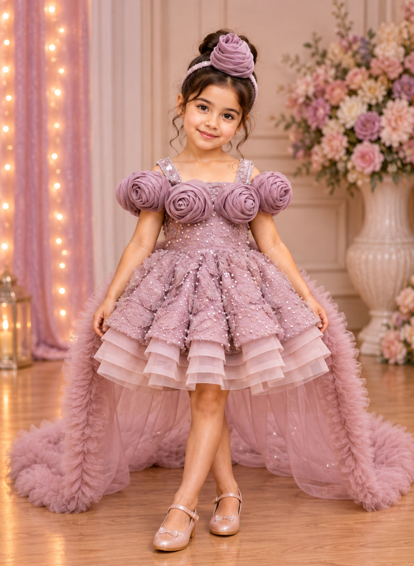 Rose Neck Dress