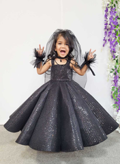Black Ball Gown with Accessories