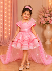 Blush Pink Sequin Princess Frock