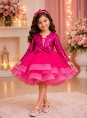 Hot Pink Horse Wire Dress