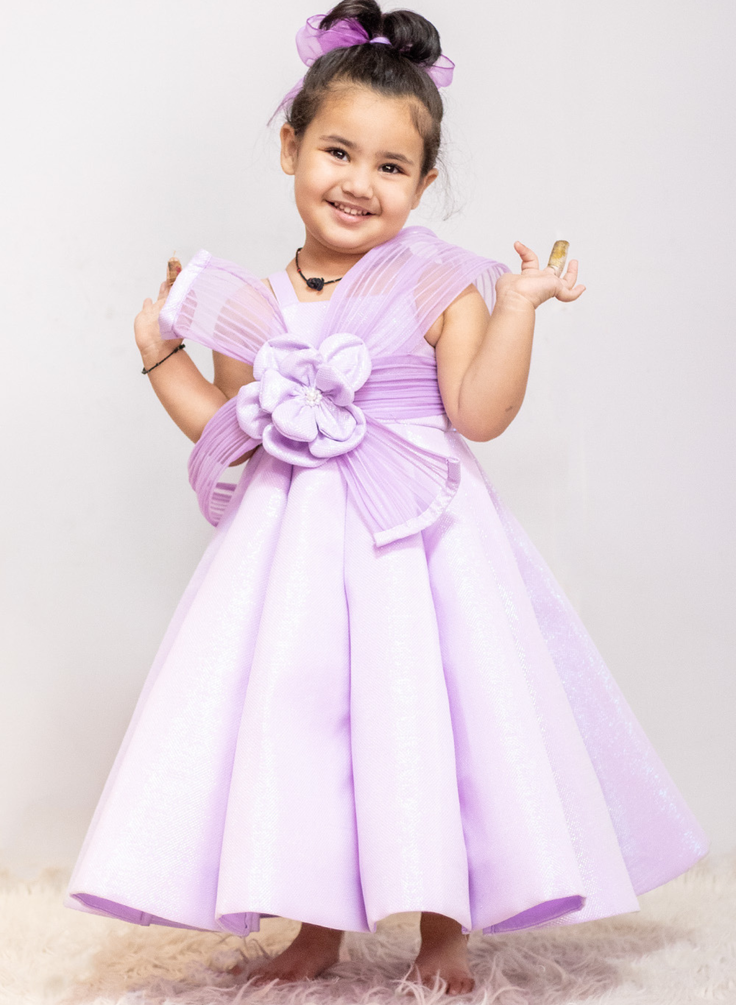 Lavender Mermaid Theme Ball Gown