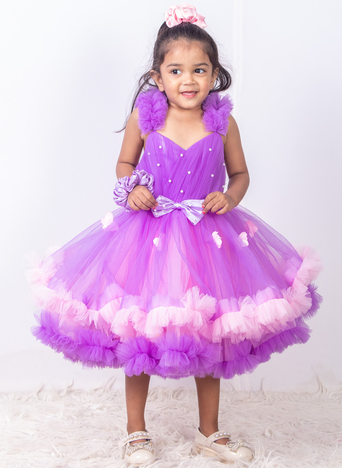 Purple and Pink Butterfly Dress