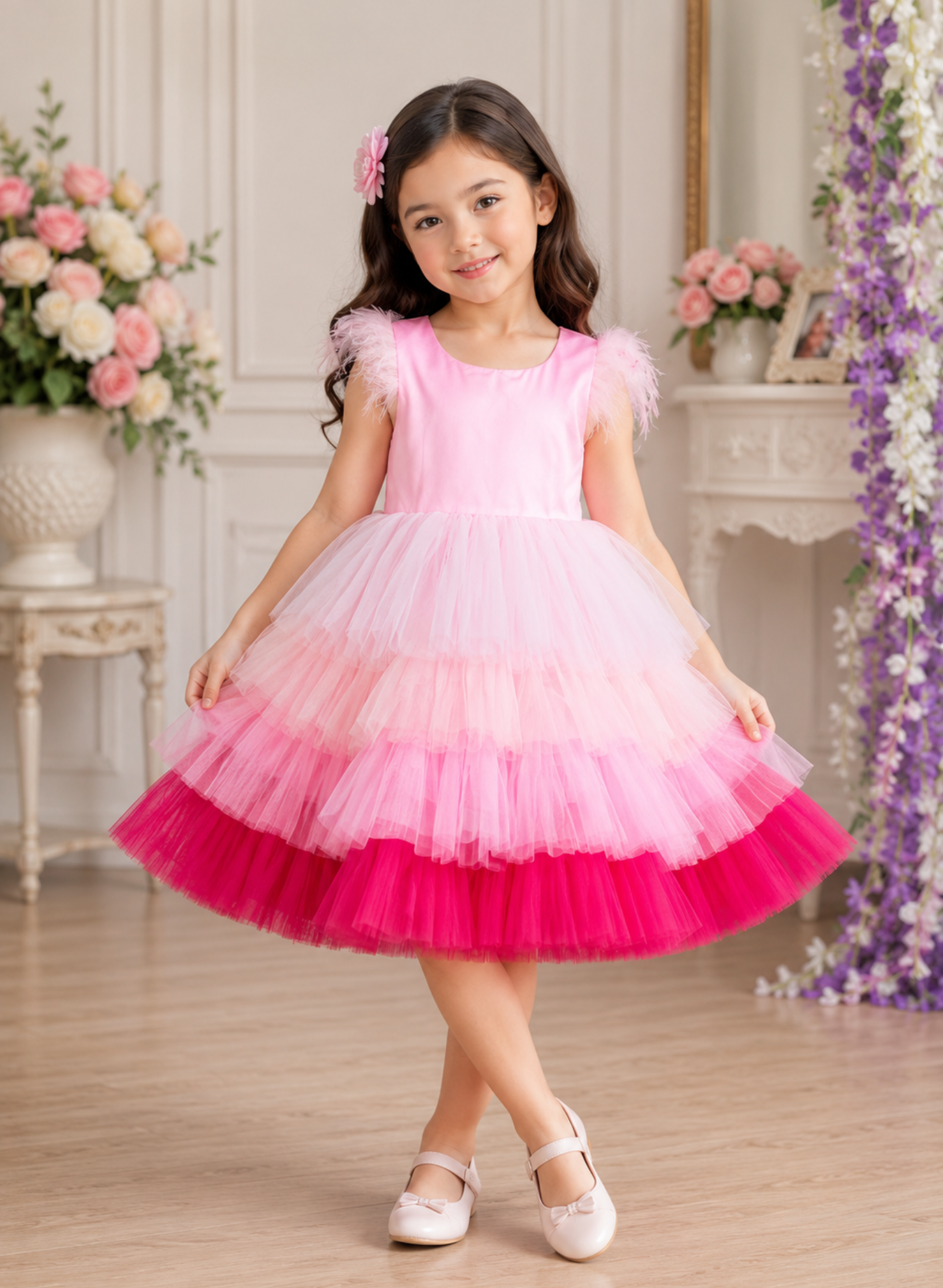 Pretty Pink Shaded Dress