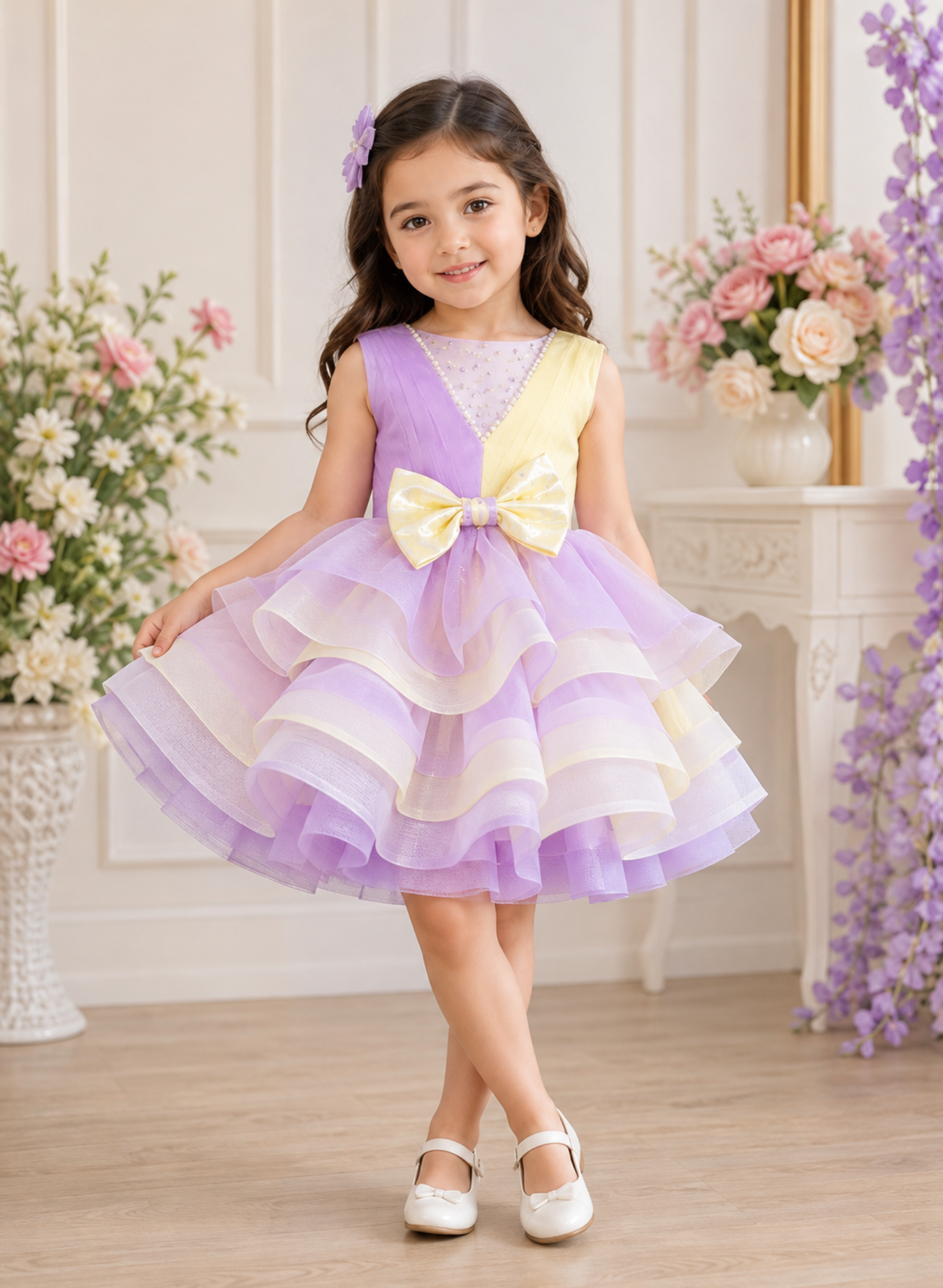 Lavender and Yellow Fairy Dress