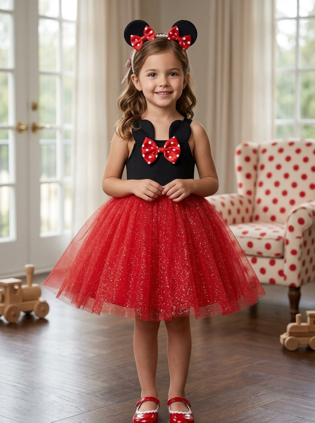Minie Mouse Shimmer Net Dress