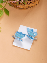 Blue Butterfly Hair Clip