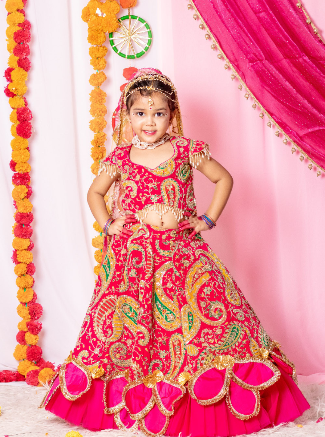 Radha Rani Special Embroidered Chinon Lehenga