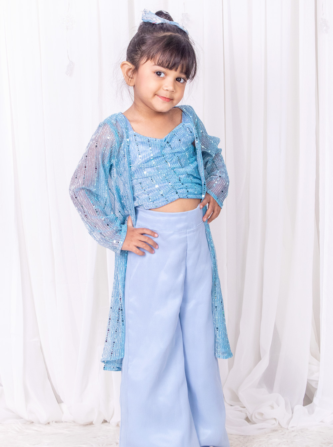 Sky Blue 3 Piece Coord Set