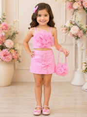 Rosette Petal Skirt & Top Set