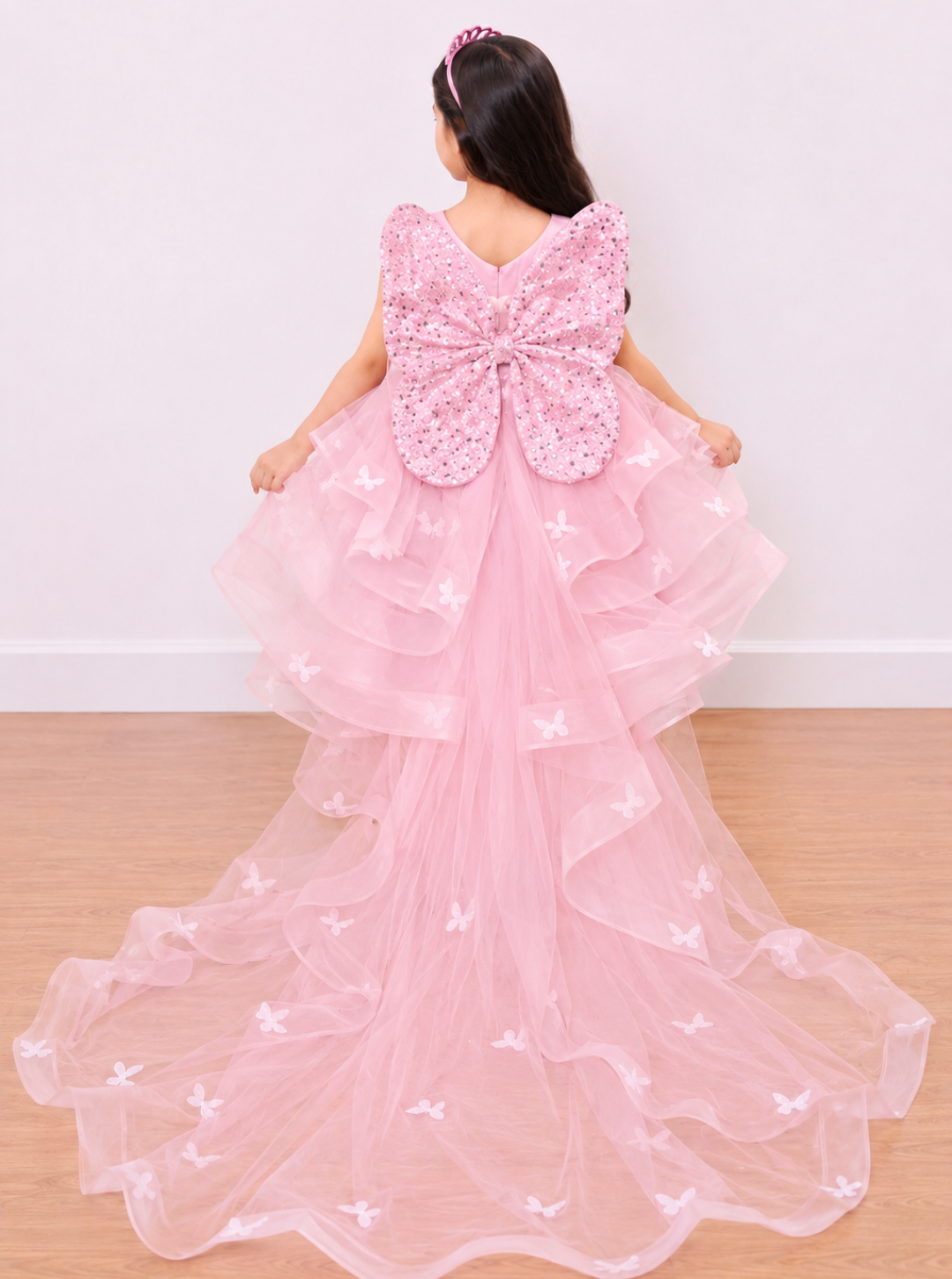 Pink Butterfly Theme Fairy Dress