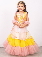 Haldi Special Colorful Lehenga Set