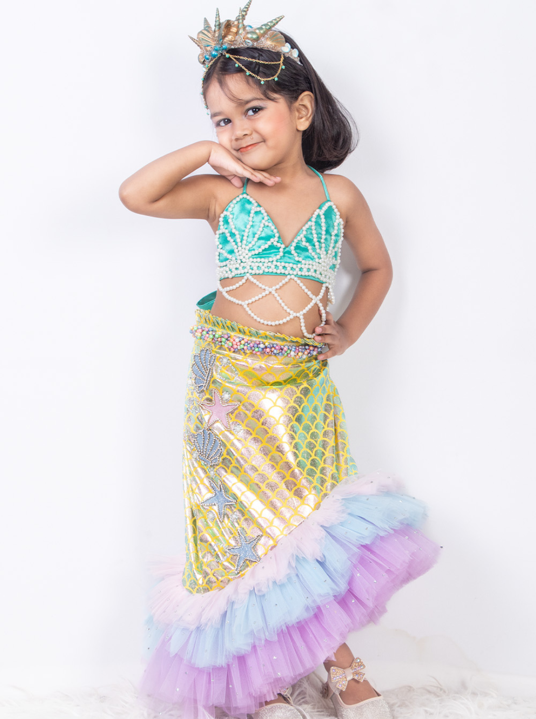 Princess Ariel Skirt Top Set