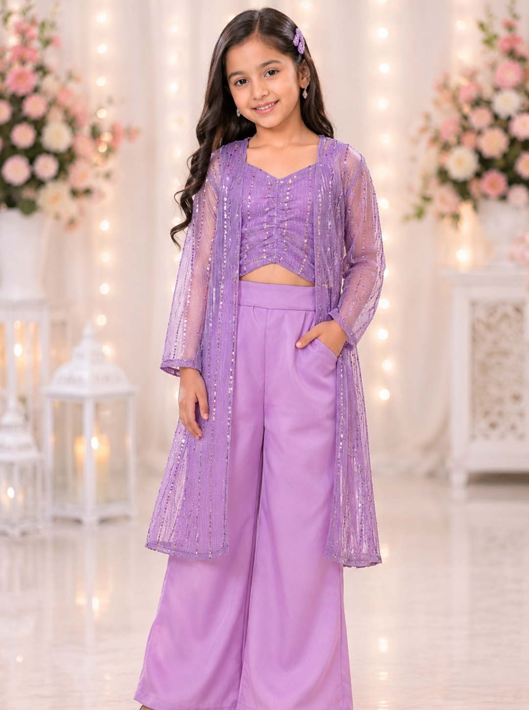 Lavender 3 Piece Coord Set