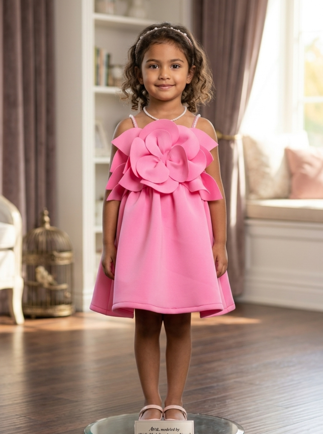 Baby Pink Scuba Dress