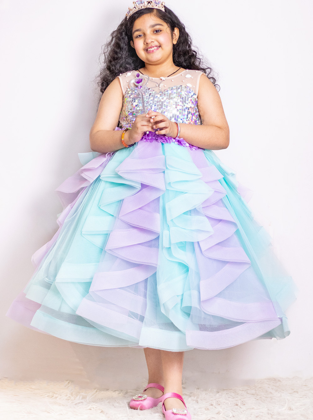 Mermaid Theme Flared Gown