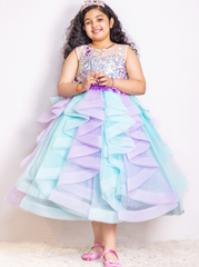 Mermaid Theme Flared Gown