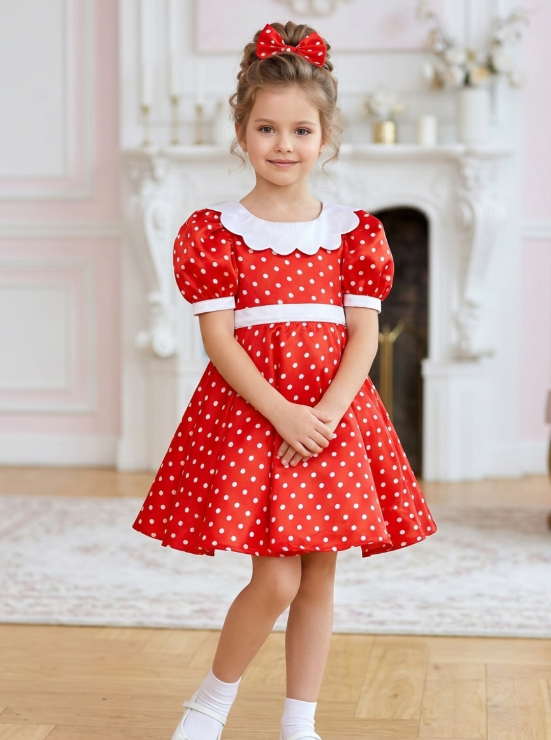 Red and White Minie Mouse Dress