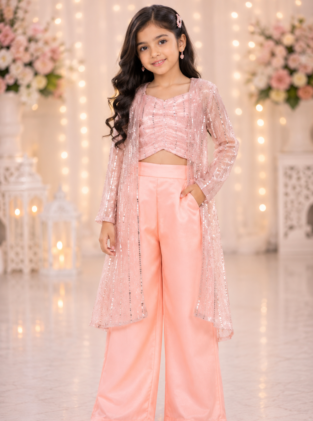 Peach 3 Piece Coord Set