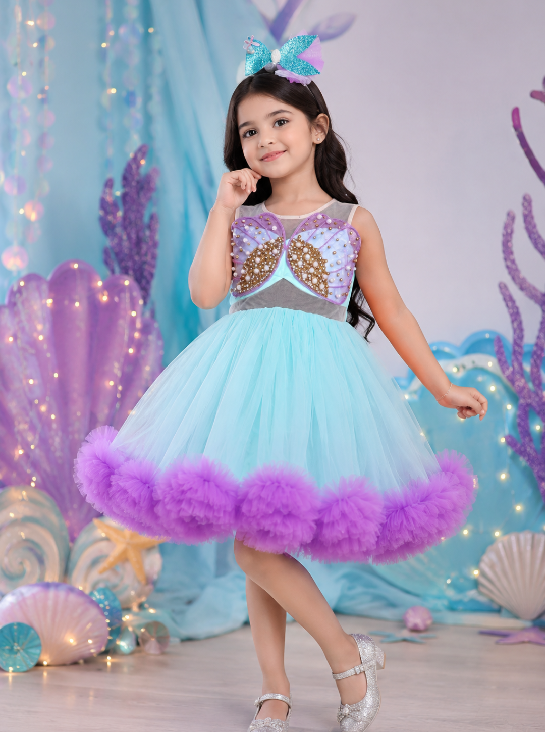 Hand Embroidered Mermaid Dress