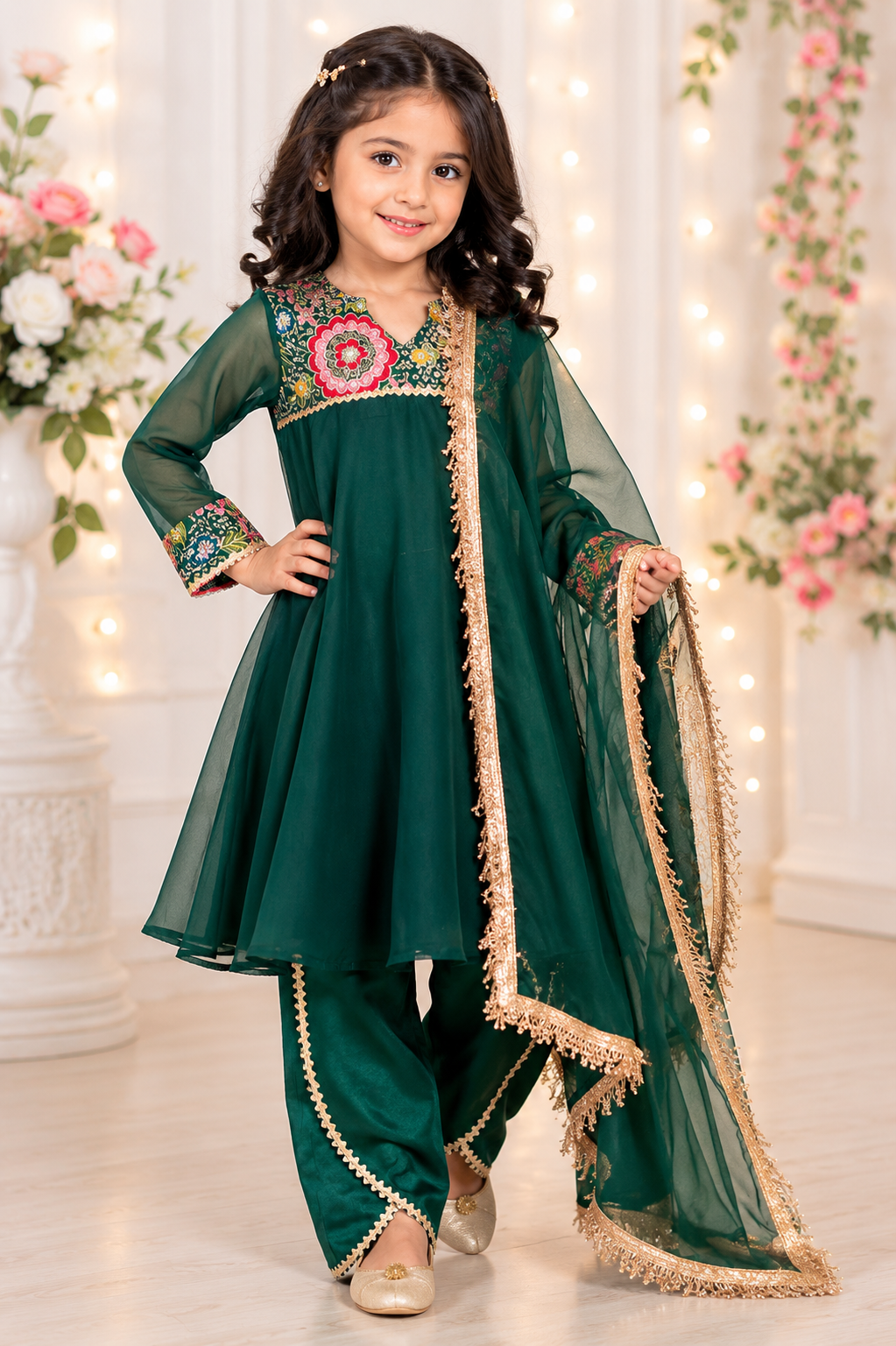 Bottle Green Kids Suit
