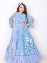 Sky Blue Moonlight Lehenga Set