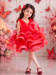 Red Layered Fairytale Dress