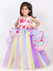 Beautiful Flared Unicorn Theme Gown