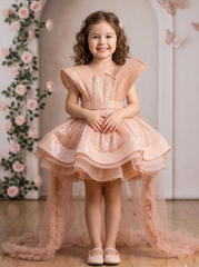 Blush Sequin Princess Frock