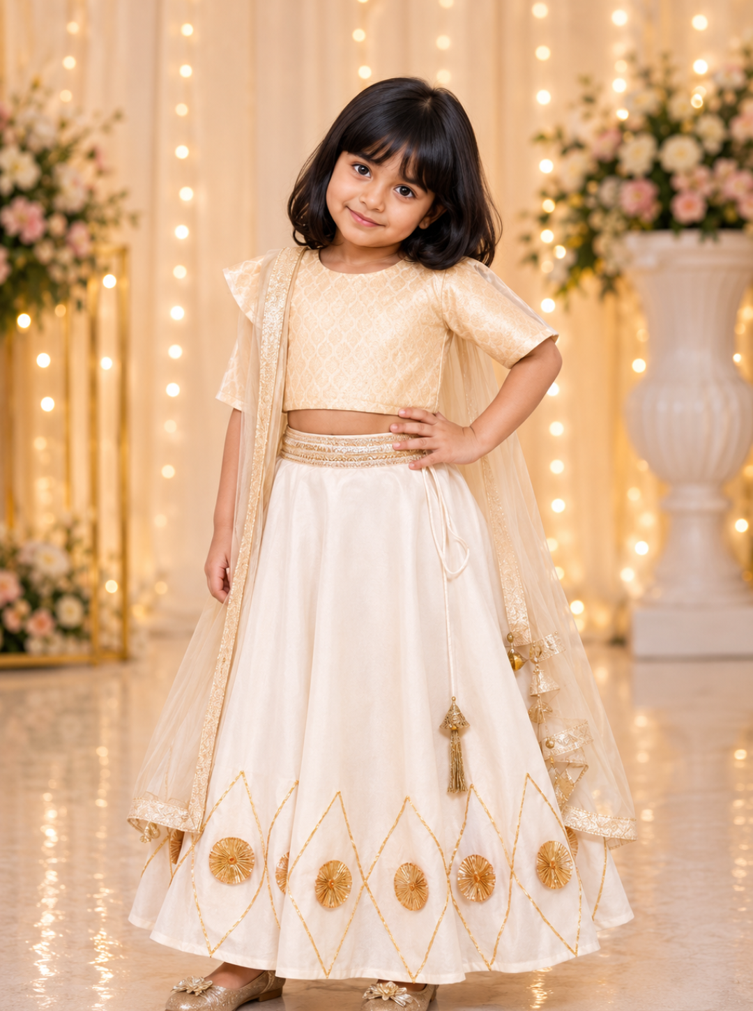 Off white kids skirt top set