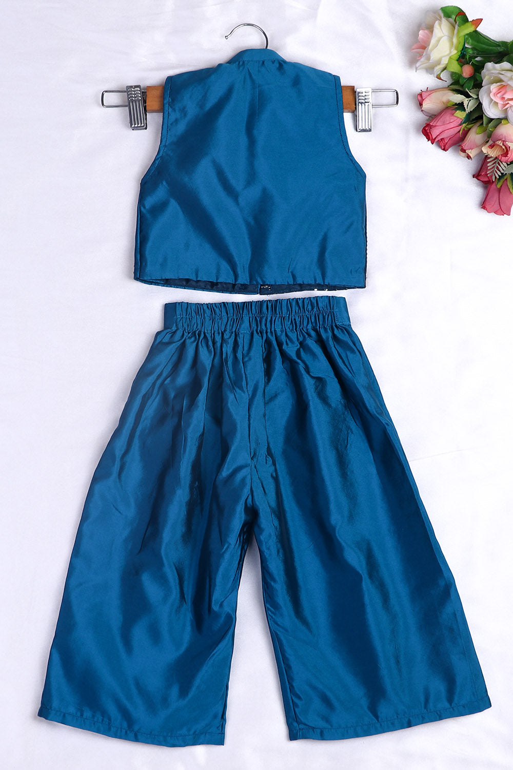 Teal Blue Top and Palazzo Set