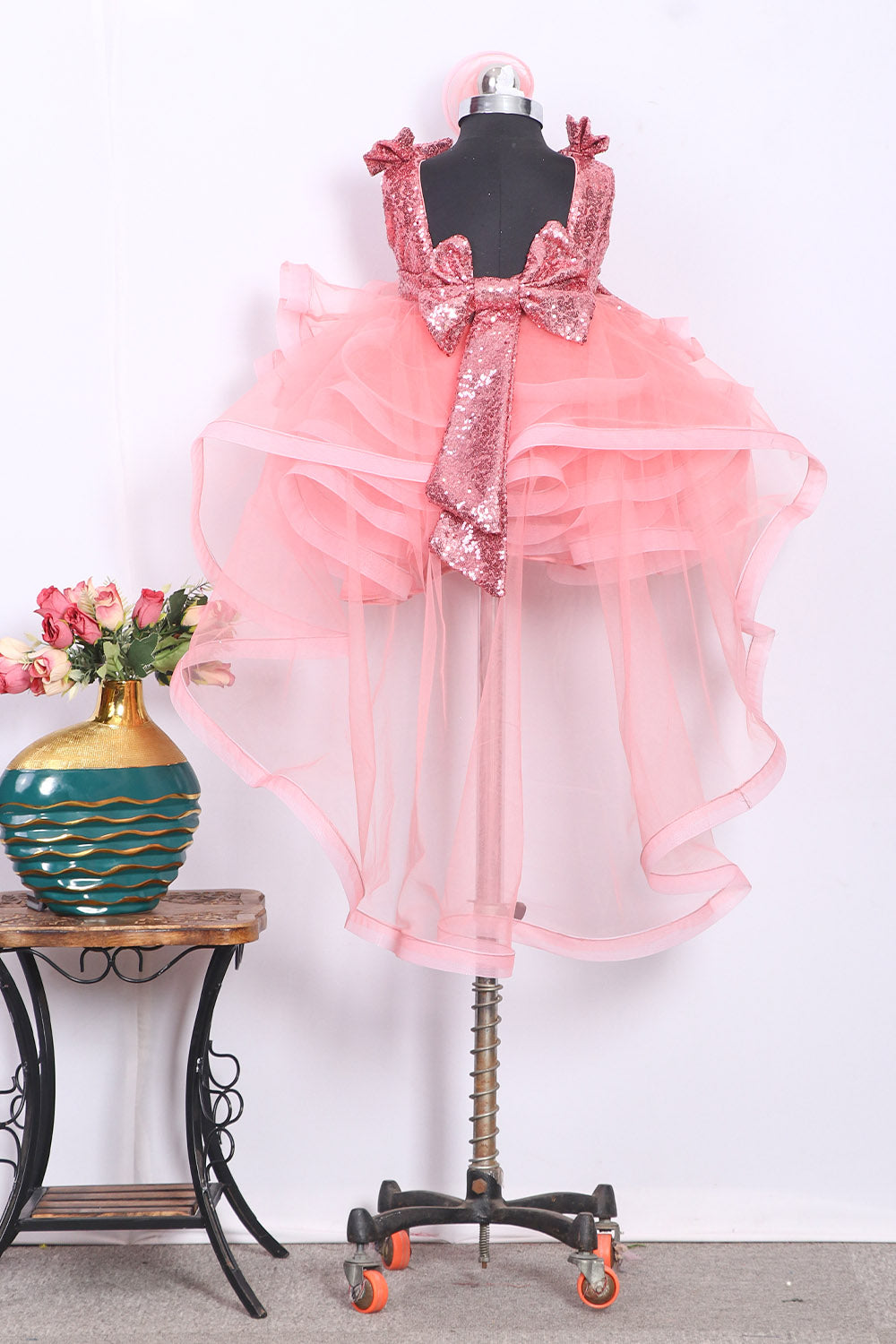 Peach Little Fairy Dress with Trail