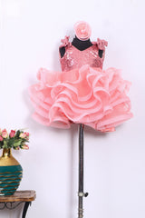 Peach Little Fairy Dress with Trail