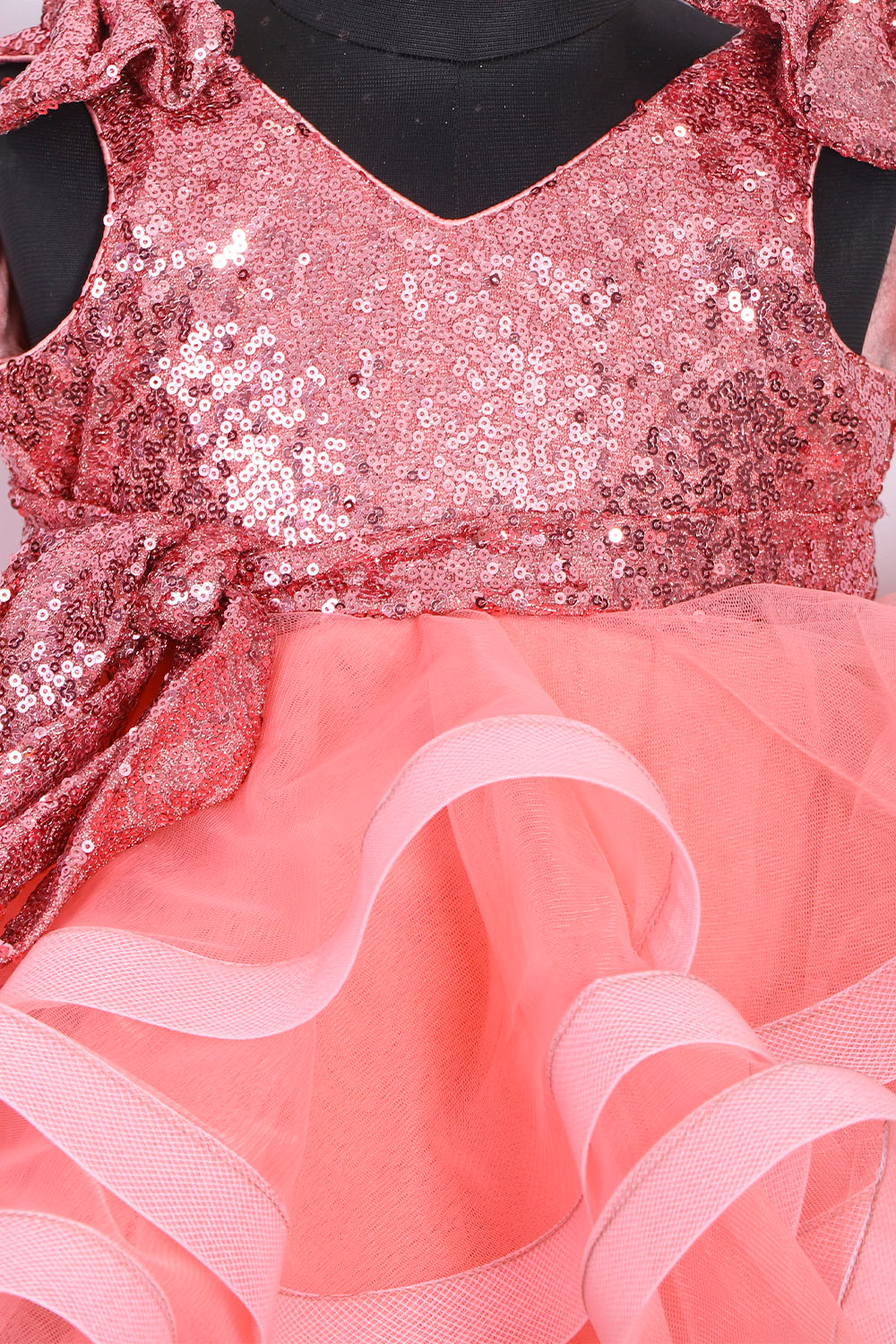 Peach Little Fairy Dress with Trail