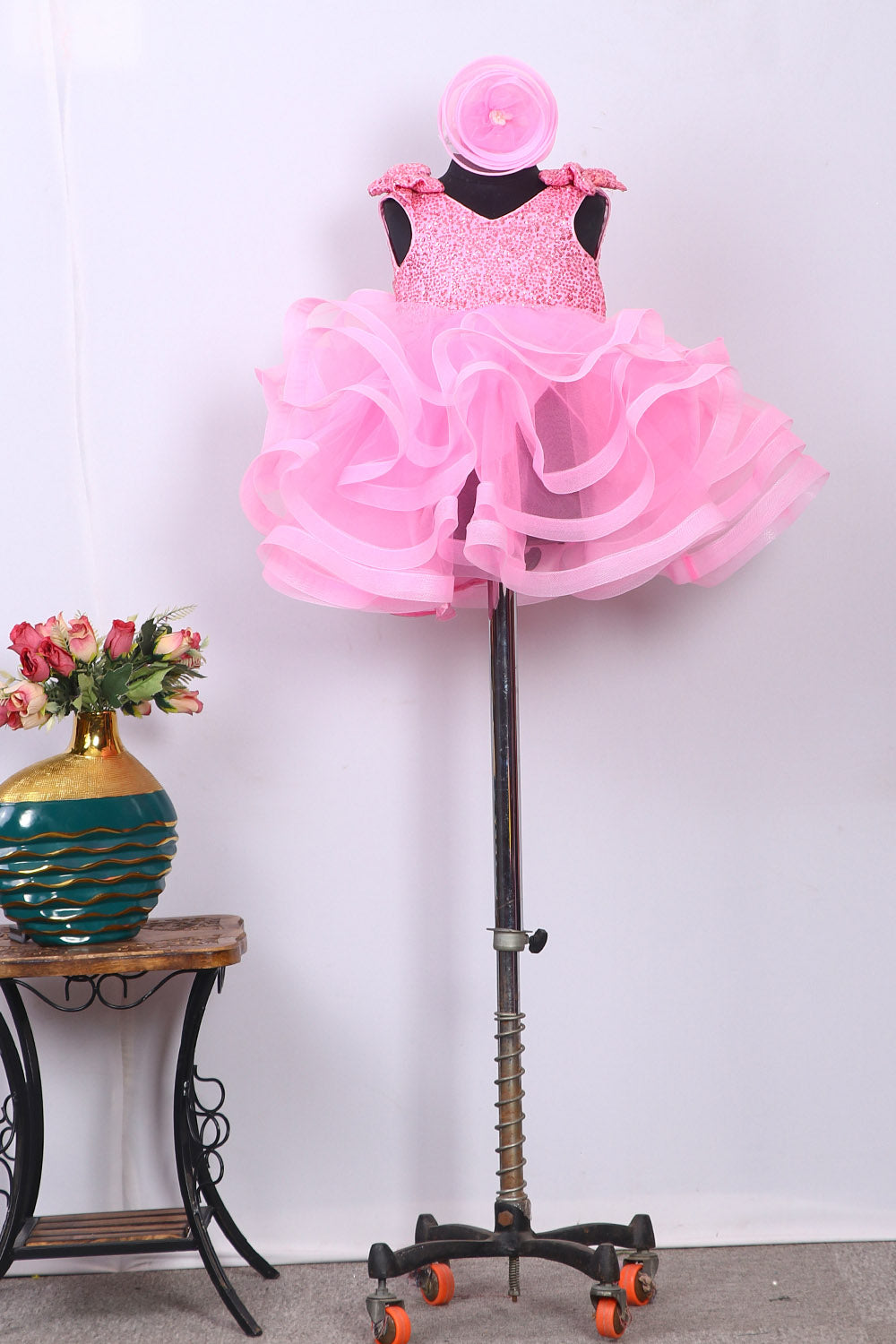 Baby Pink Little Fairy Dress with Trail
