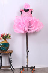 Baby Pink Little Fairy Dress with Trail