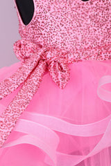 Baby Pink Little Fairy Dress with Trail