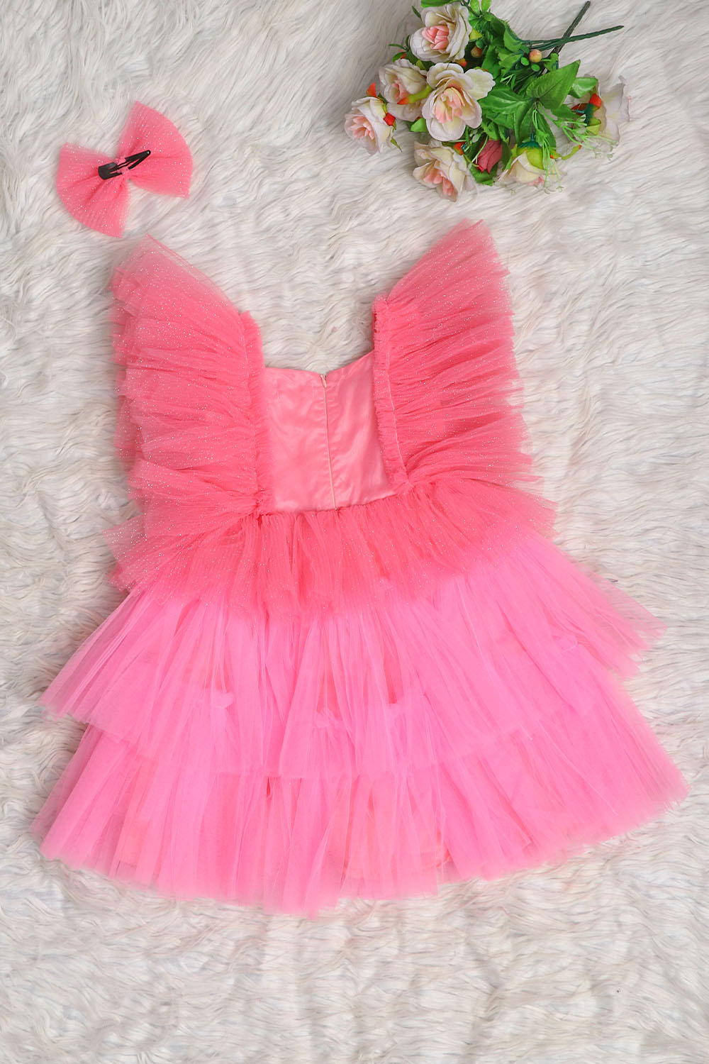 Twinning with Doll Pink Dress
