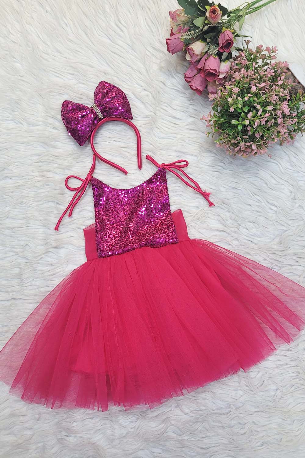 Pink Barbie Dress with Hairband