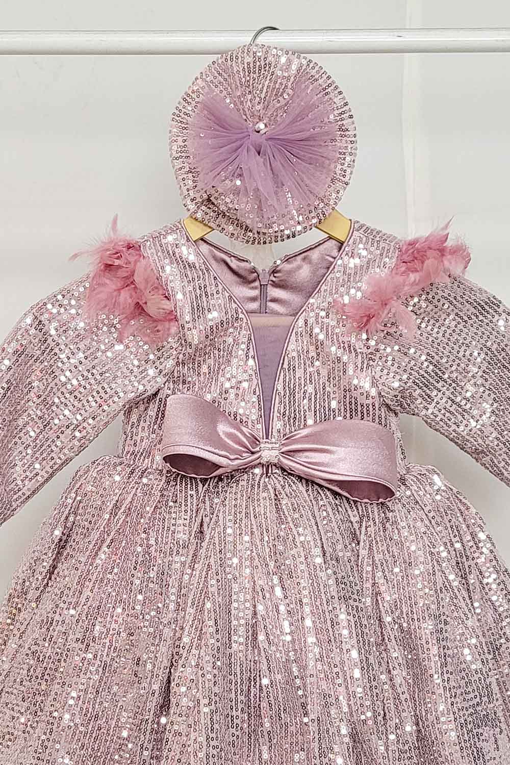 Blush Pink Sequins Dress