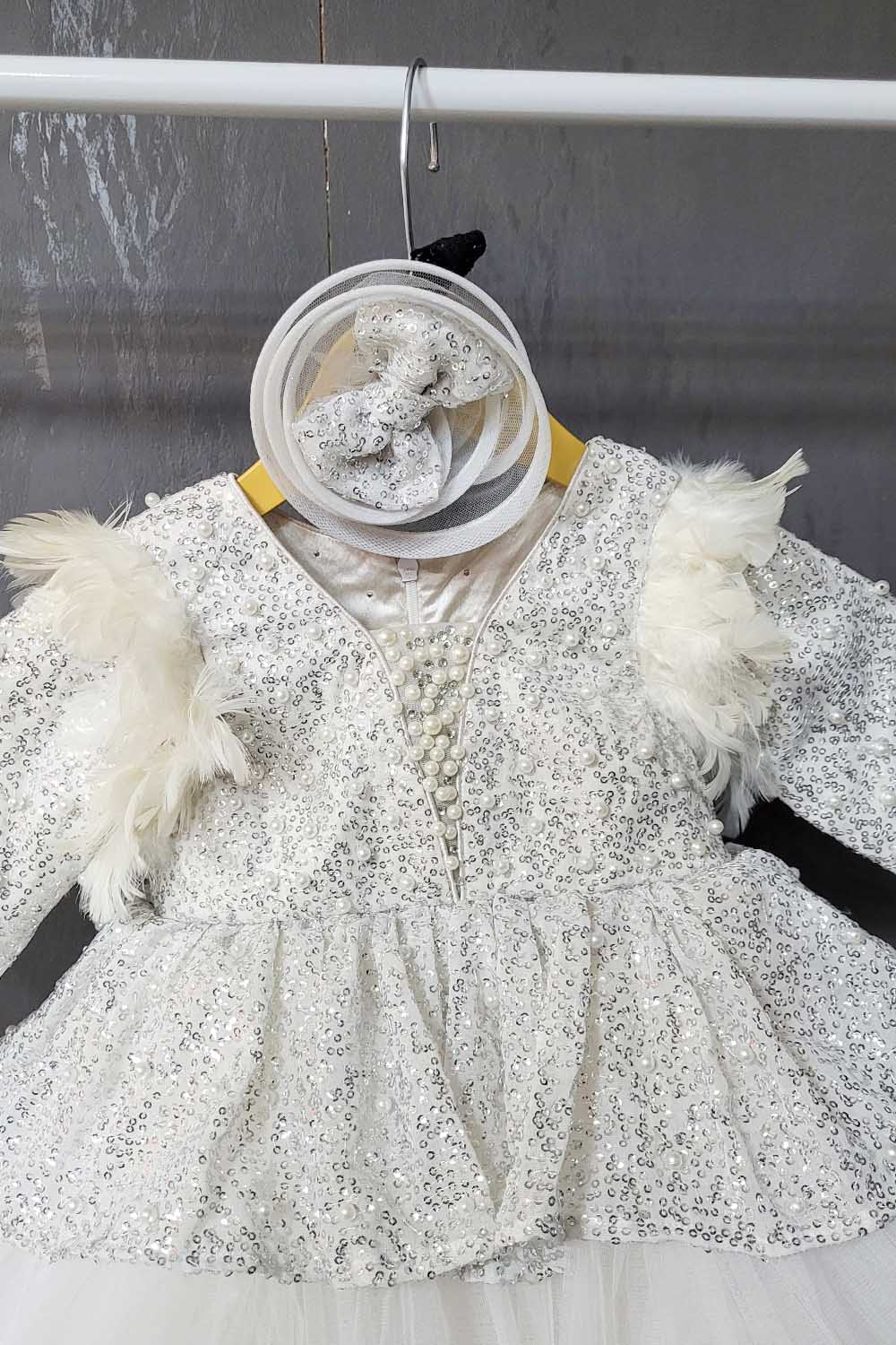 White Fairytale Dress with Big Bow