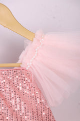 Blush Pink Ruffled Dress