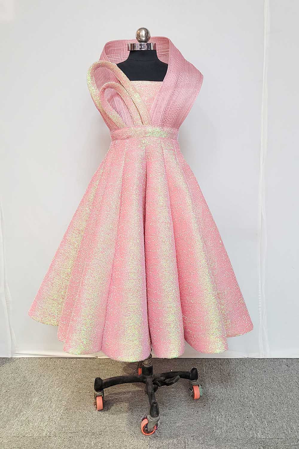 Peachish Gold Ball Gown