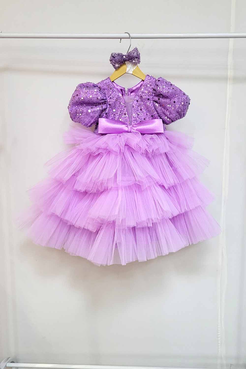 Lavender Ruffled Princess Dress