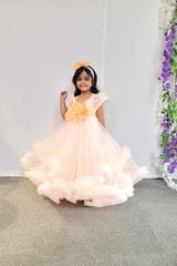 Light Orange Wiring Detailed Gown