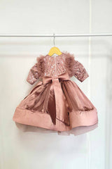 Hazel Nut Brown Color Princess Dress