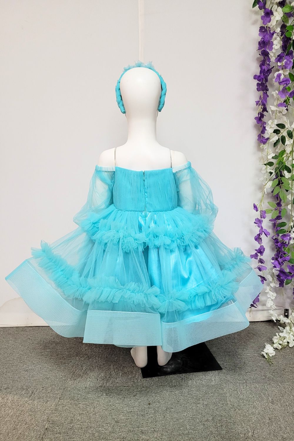 Elsa Princess Theme Dress With Hairband